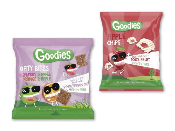 Organix mini oaty bites eller æblechips