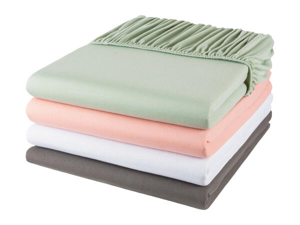 Livarno Home Jersey Fitted Sheet - King Size