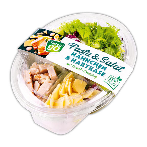 Pasta & Salat mit Dressing