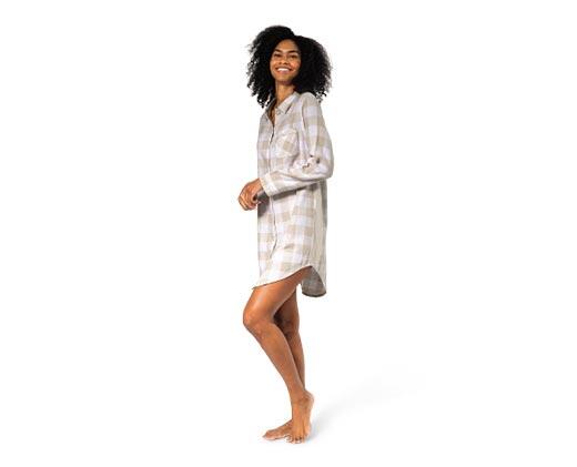 Serra 
 Ladies' Long-Sleeve Sleep Shirt