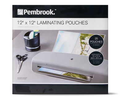 Pembrook 12"x12" or Photo-size Laminating Pouch Set