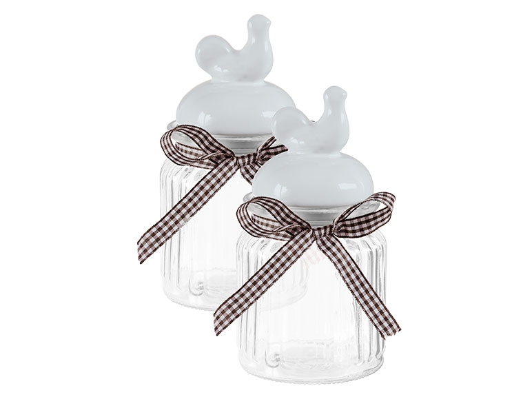 MELINERA Glass Jar with Ceramic Lid