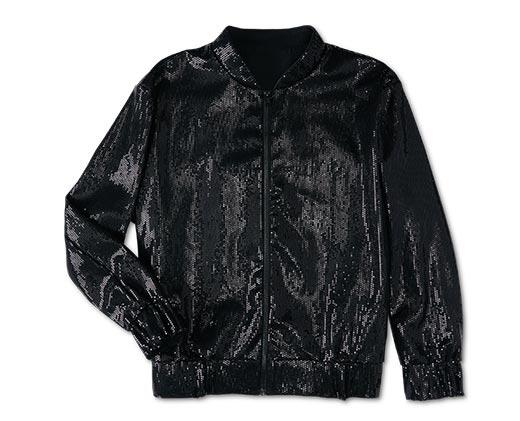 Serra Ladies Sequin Bomber Jacket