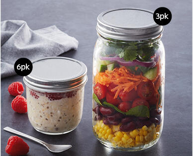 Meal Preparation Glass Jars