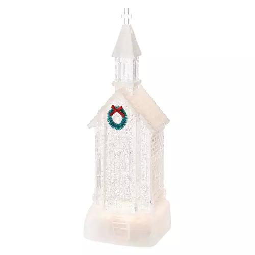 12" Tall LED Holiday Figurine - Church
