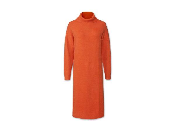 Damen Grobstrick-Pulloverkleid