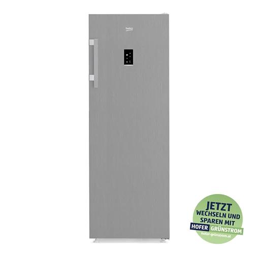 BEKO No-Frost Gefrierschrank Edelstahllook