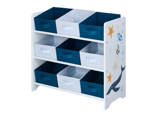 Kids' storage shelves