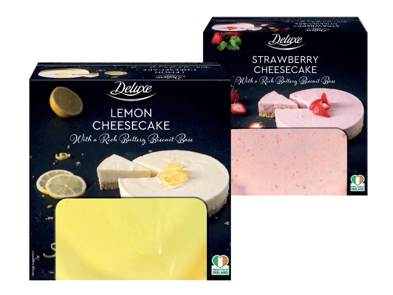 DELUXE Lemon/ Strawberry Cheesecake
