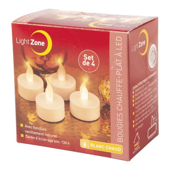 LIGHTZONE(R) 				Guirlande LED ou bougies chauffe-plat LED