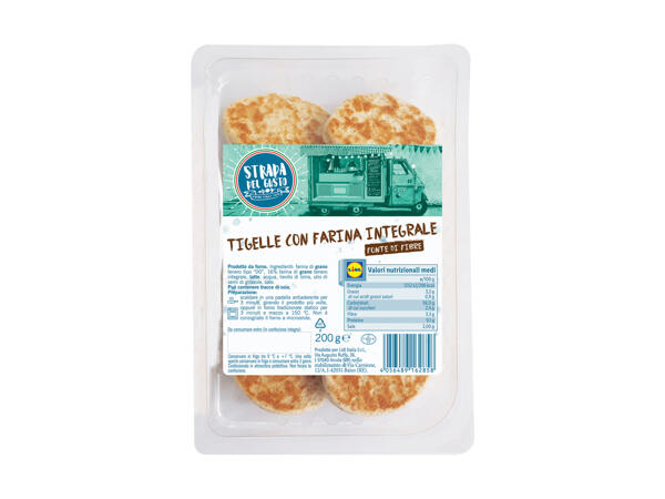 Tigella with Wholemeal flour
