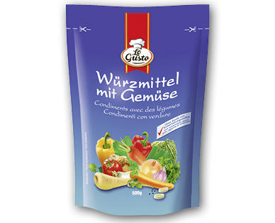 Mélange de condiments avec légumes LE GUSTO