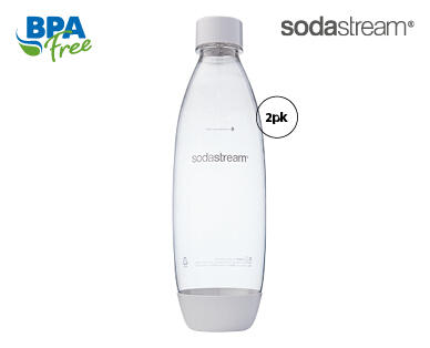SodaStream Carbonating Bottles – White 2pk