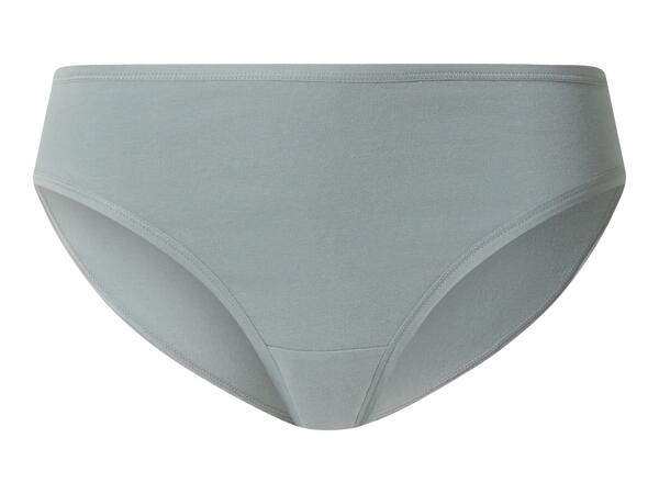 Ladies' Green, Blue and Grey Briefs - 5 Pack