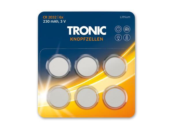 Knopfzellen Sortiment, 6 Stück