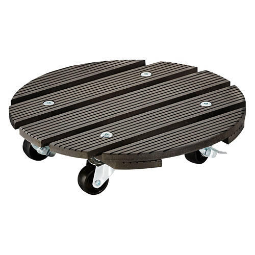 Round Plant Caddy, Grey