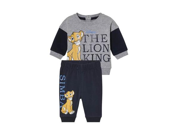 Baby Boy tracksuit "Mickey Mouse, The Lion King or Winnie the Pooh", 2 pieces