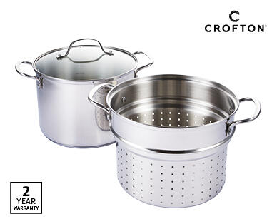 Home Cook Stainless Steel Stockpot with Pasta Insert