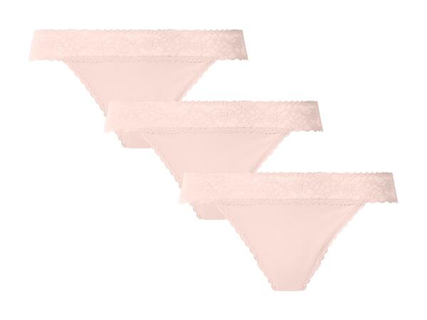 Ladies' Ribbed Bralette / Thongs