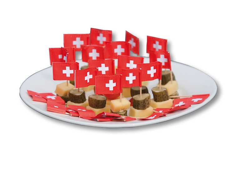 Mini-drapeaux sur cure-dents, lot de 30