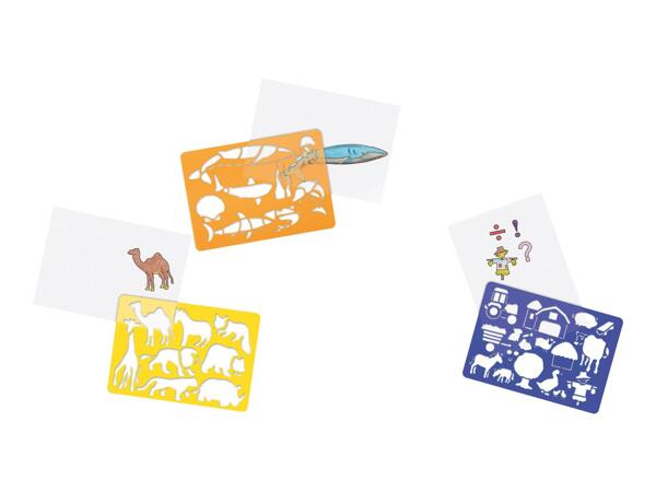 Crelando Animals Stencil Set - 12 Piece Set