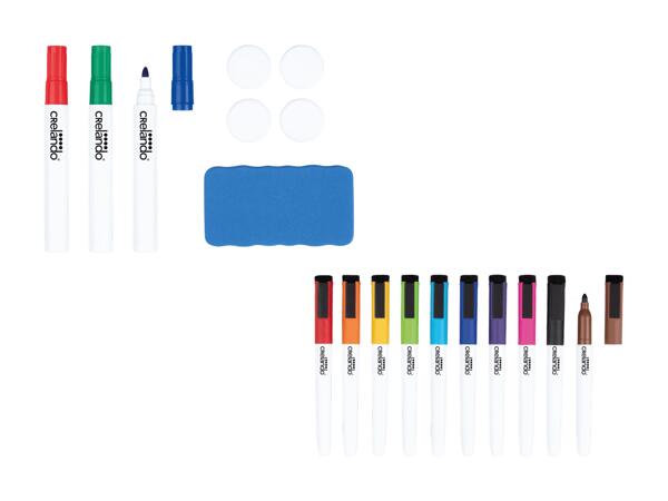 Set pour tableau blanc, 8 pièces/set de feutres pour tableau blanc, 10 pièces Crelando