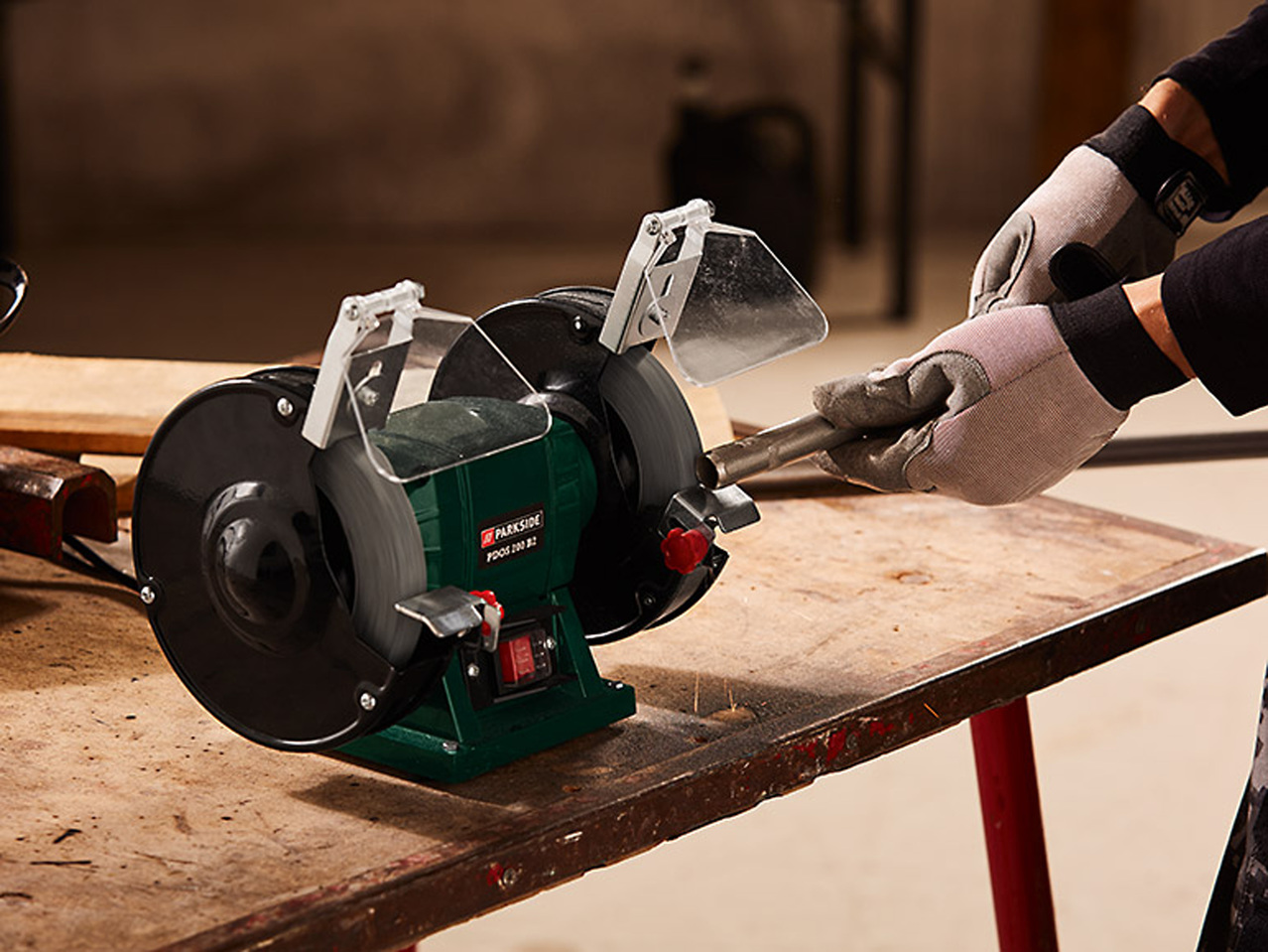 PARKSIDE 200W Double Bench Grinder