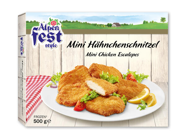Kylling mini schnitzel