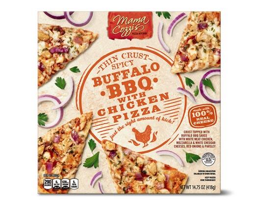 Mama Cozzi's Pizza Kitchen 
 Spicy Thin Crust Pizza Assorted Varieties