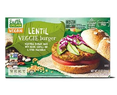 Earth Grown 
 Mushroom Risotto or Lentil Veggie Burgers