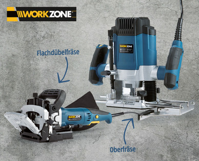 WORKZONE Oberfräse/Flachdübelfräse