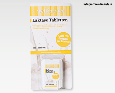 Pastiglie alla lattasi WELL&ACTIVE