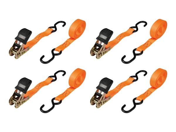 Ultimate Speed Ratchet Strap Set - 4 Pack