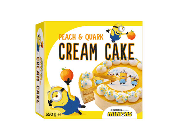 Minions gräddtårta