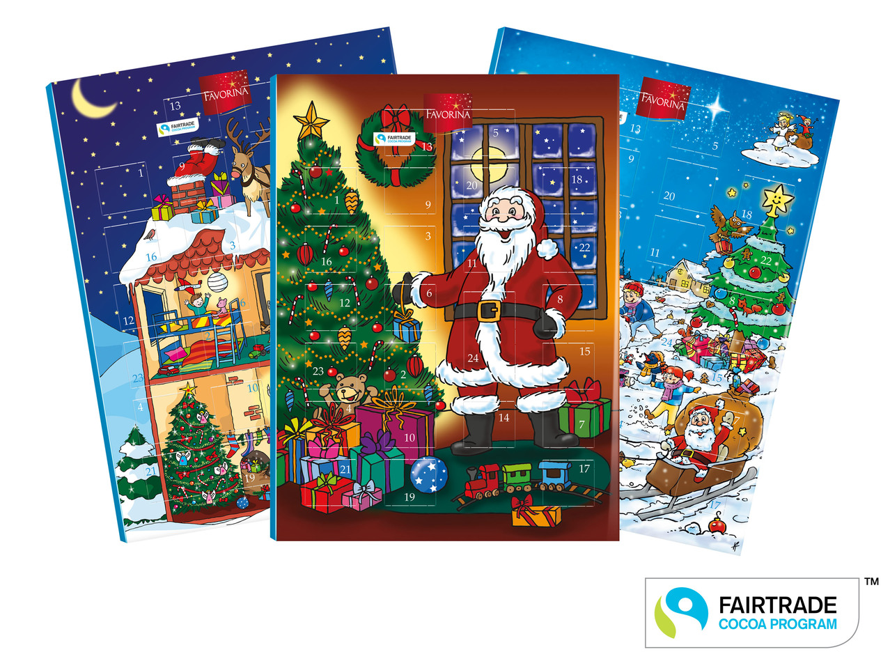 Adventskalender med chocklad