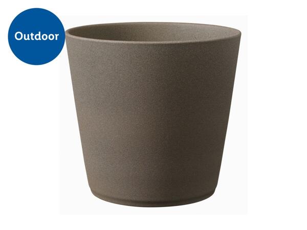 Ceramic Pot round 24cm stone
