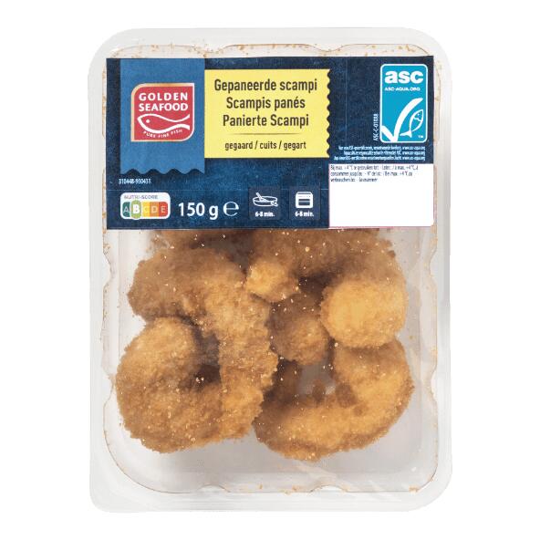 GOLDEN SEAFOOD(R) 				Scampis panés