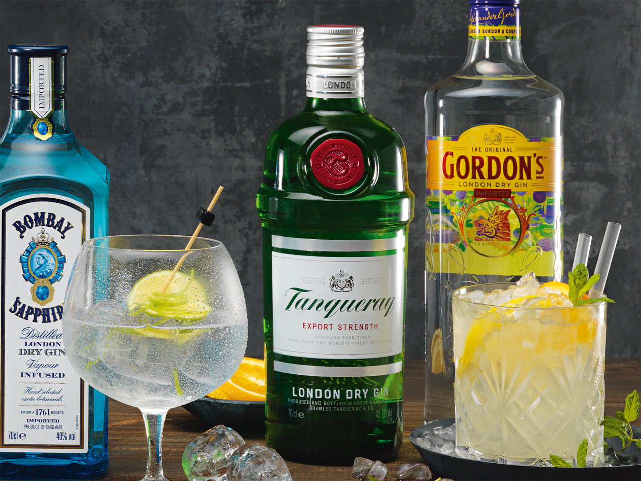 Set London Dry Gin Tanqueray avec verre