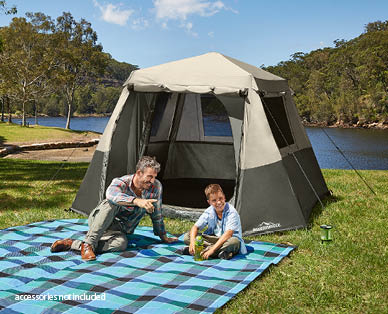 6 Person Instant Up Cabin Tent