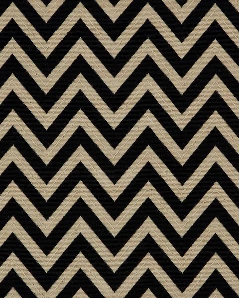 Black & Cream Chevron Flatweave Rug