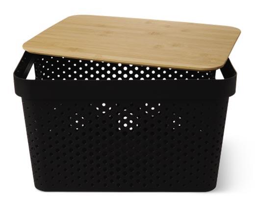 Huntington Home 
 Basket with Bamboo Lid