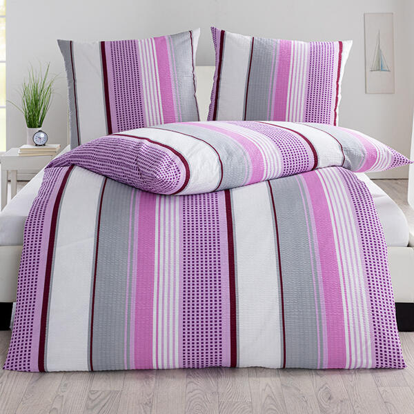 Seersucker-Baumwoll-Bettwäsche