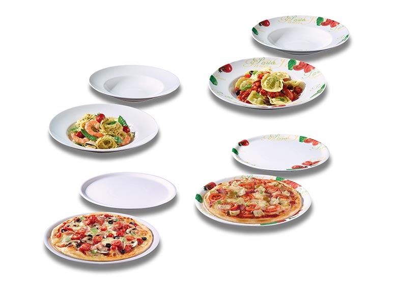 Assiettes à pâtes/ à pizza, lot de 2