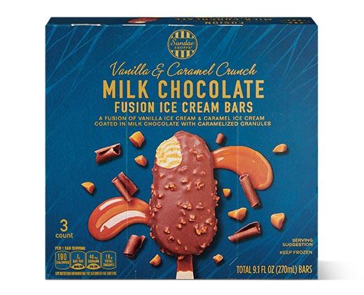 Sundae Shoppe Vanilla & Caramel or Vanilla & Forest Fruit Fusion Ice Cream Bars
