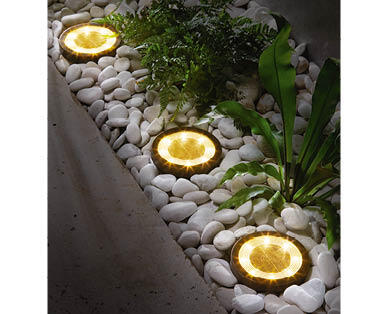 Solar Disc Lights 4pk