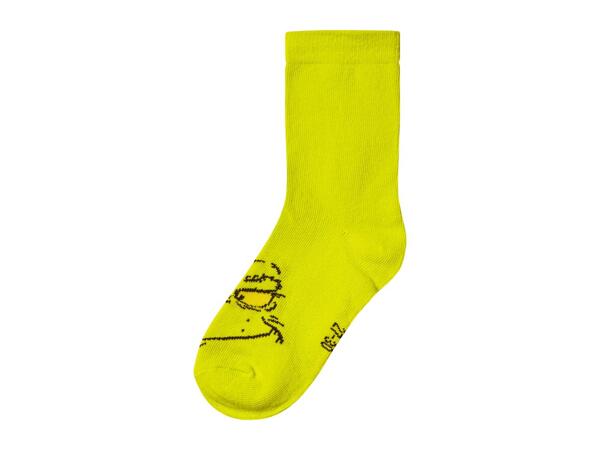 Kids' Grey & Green Grinch Socks - 2 Pairs