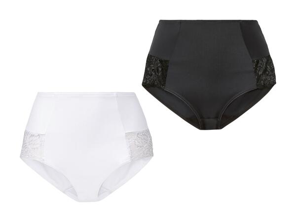 Culottes gainantes avec dentelle, lot de 2
