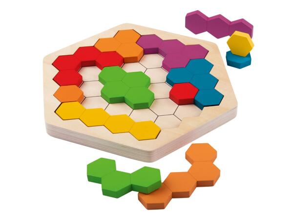 Playtive Wooden Rainbow Tile Game