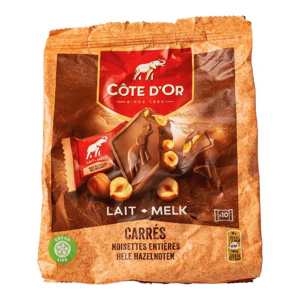 CÔTE D'OR(R) 				Carrés Milchschokolade, 10 St.