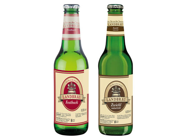 Landbräu Zwickl naturtrüb/Festbock Bier